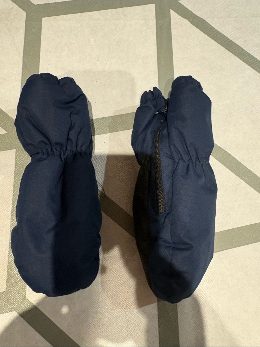 Navy Blue Insulated Winter Mittens